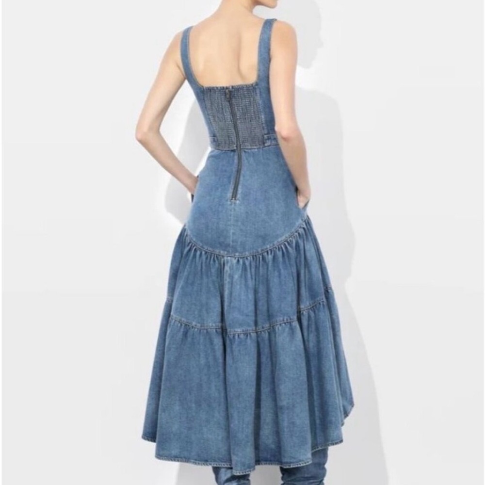 Alice + Olivia liana vintage vlue long dress - Picture 3 of 10